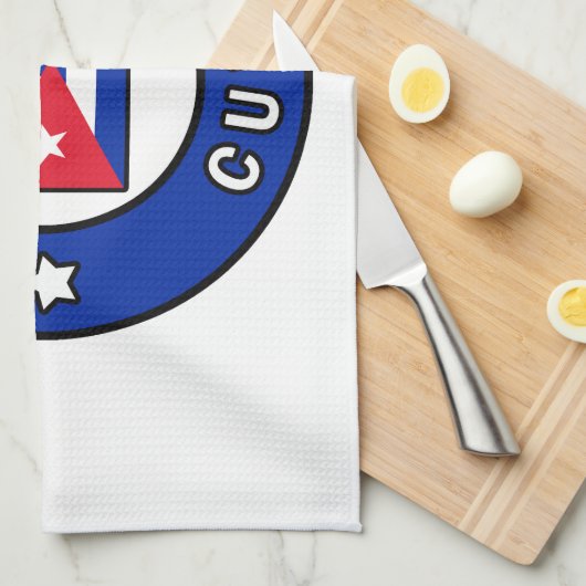 Havana Cuba Geschirrtuch (Viertel Falte)