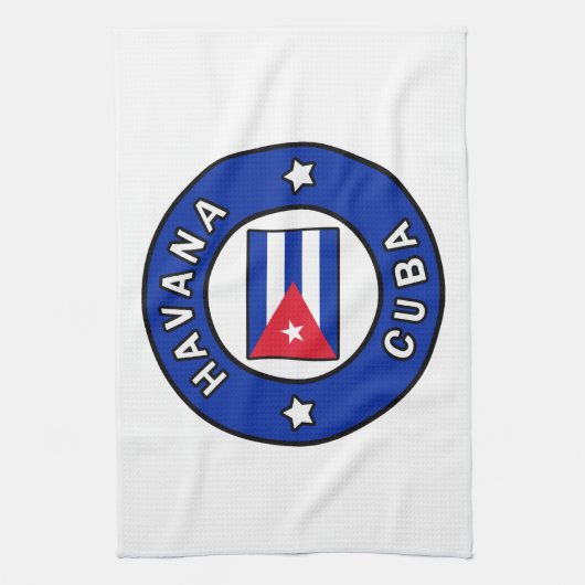 Havana Cuba Geschirrtuch (Vertikal)