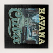 Havana Cuba Graffiti Street Art - Liebe Habana Puzzle (Horizontal)