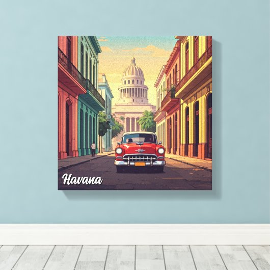 Havana Cuba Leinwanddruck (Insitu (Holzboden))