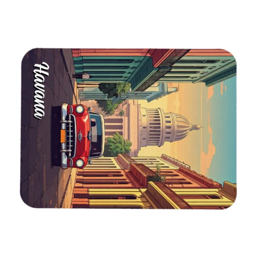 Havana Cuba Magnet (Horizontal)