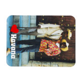 Havana Cuba Men in traditionellem Kleid Magnet (Horizontal)