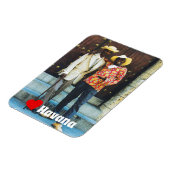 Havana Cuba Men in traditionellem Kleid Magnet (Linke Seite)