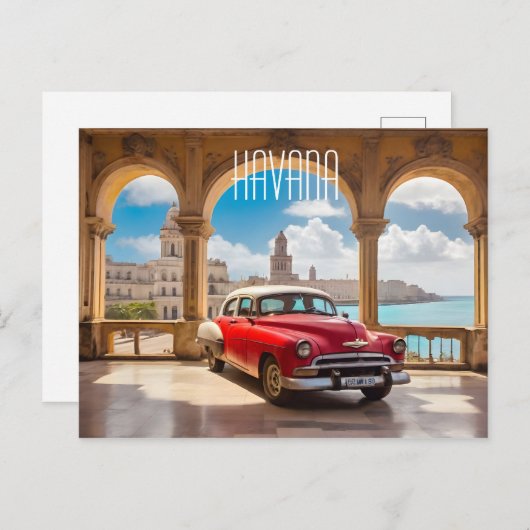 Havana Cuba Postkarte (Vorne/Hinten)