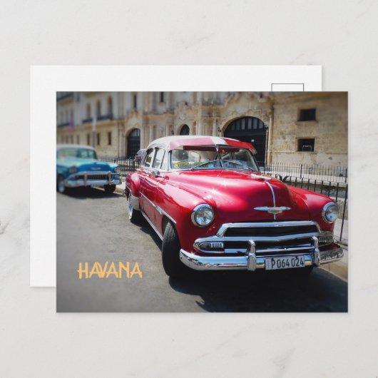 HAVANA CUBA POSTKARTE (Vorne/Hinten)