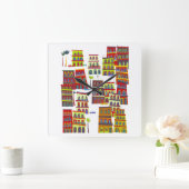 Havana Cuba Quadratische Wanduhr (Zuhause)