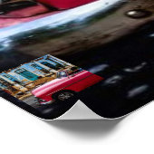 Havana Cuba Red Vintage Car Poster (Ecke)