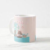 Havana Cuba Retro Art Kaffeetasse (Vorderseite Links)