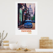 Havana Cuba - Retro Style Poster II (Küche)