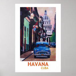 Havana Cuba - Retro Style Poster II