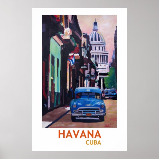 Havana Cuba - Retro Style Poster II (Vorne)