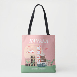 Havana Cuba Retro Vintage Kunst Tasche