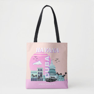 Havana Cuba Rosa Tasche