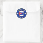 Havana Cuba Runder Aufkleber (Tasche)