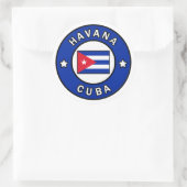 Havana Cuba Runder Aufkleber (Tasche)