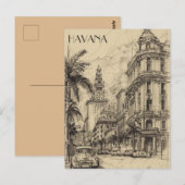 Havana Cuba Travel Postkarte (Vorne/Hinten)