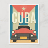 Havana Cuba Vintage Travel Illustration Postkarte (Vorderseite)