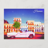 Havana Cuba Watercolor Travel Postkarte (Vorderseite)