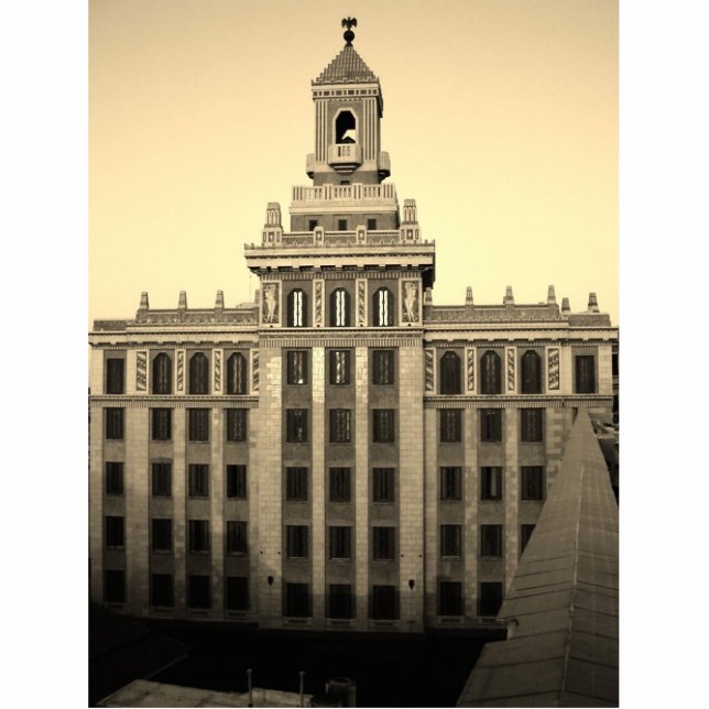 Havana-Deko-Vintage Skulptur Freistehende Fotoskulptur (Vorne)