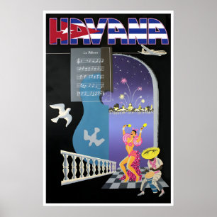 Havana-Druck Kuba-Reiseplakat Kubanische Kunst (H1 Poster