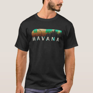 Havana FL Vintag Evergreen Sunset Achtzig Retro T-Shirt