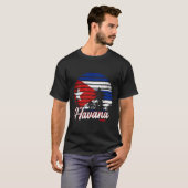 Havana Kuba-Flagge T-Shirt (Vorne ganz)