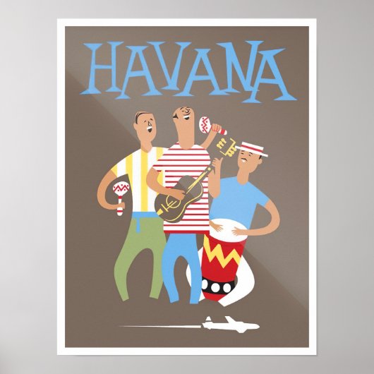 Havana Kuba Reiseplakat Poster (Vorne)