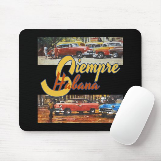 Havana Kuba - Siempre Habana Mousepad (Mit Mouse)