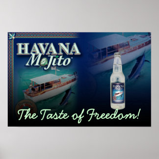 Havana Mojito Der Geschmack der Freiheit Canvas Pr Poster