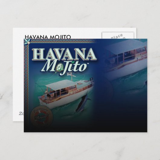 Havana Mojito Post Card Postkarte (Vorne/Hinten)