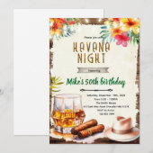 Havana night party invitation einladung (Vorne/Hinten)