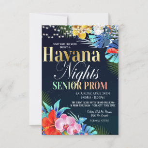 Havana Night Senior Prom Einladung