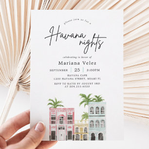 Havana Nights Party   Kubanisches Thema Geburtstag Einladung