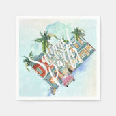 Havana Nights | Summer Party Serviette (Vorderseite)