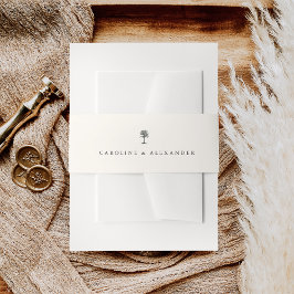 Havana Palm | Hochzeit von Vintagen Palmen Einladungsbanderole