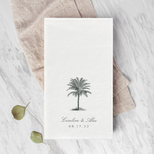 Havana Palm   Hochzeit von Vintagen Palmen Serviette