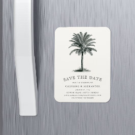 Havana Palm Save the Date Magnet