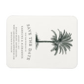 Havana Palm Save the Date Magnet (Horizontal)