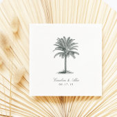 Havana Palm Wedding Serviette