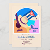 Havana Party Einladung (Vorne/Hinten)