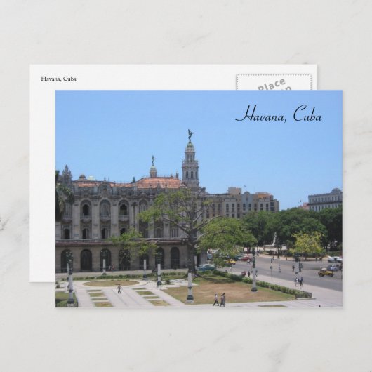 Havana-Platz Postkarte (Vorne/Hinten)