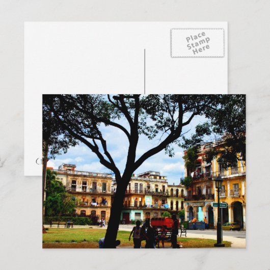 Havana-Platz Postkarte (Vorne/Hinten)