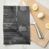 Havana-Straßen Geschirrtuch (Viertel Falte)