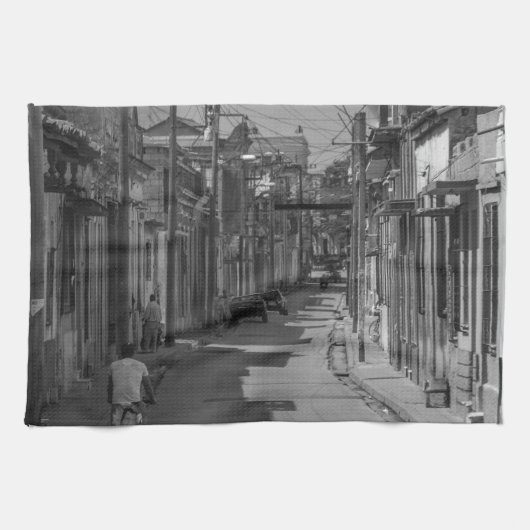 Havana-Straßen Geschirrtuch (Horizontal)