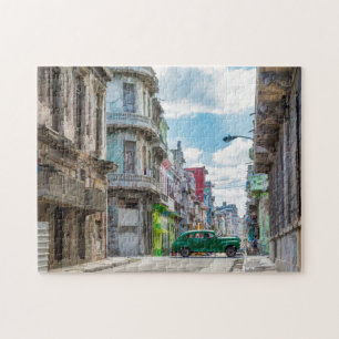 Havana Street Oldtimer Car Cuba Reisefotografie Puzzle