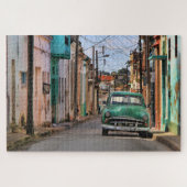 Havana Street Oldtimer Car Kuba Reisefotografie Puzzle (Horizontal)