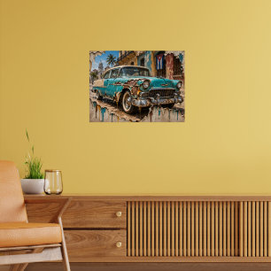 Havana Träume, rostiges Chrom Poster
