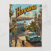 Havana Vintage Car Postkarte (Vorderseite)