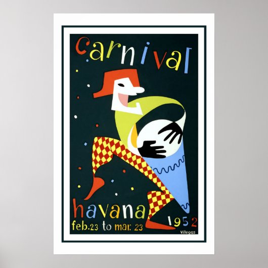 Havana Vintage Travel Poster (Vorne)