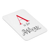 Havander Alphabet Letter A Flexible Magnet (Rechte Seite)